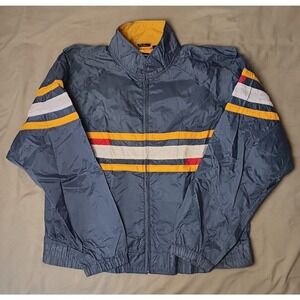 Vintage Totes Rainbuster - Golf Jacket - Men's L - Grey Yellow CLEAN!